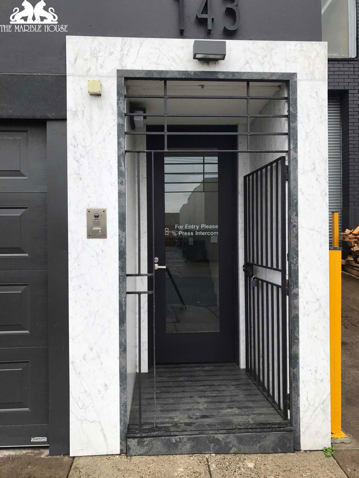 Black-Zimbabwe-Flower--Brushed-Finish--and-Carrara--Honed-Finish