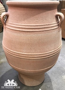 Clio Slimline Urn. Outdoor urn pots suppliers, Australia, NZ. Mediterranean Urns importers and suppliers. The Marble House.
